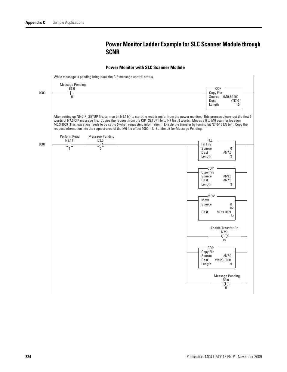 Power monitor with slc scanner module | Rockwell Automation 1404-M4_M5_M6_M8 Powermonitor 3000 User Manual, Firmware rev. 3.0 or LATER User Manual | Page 324 / 356