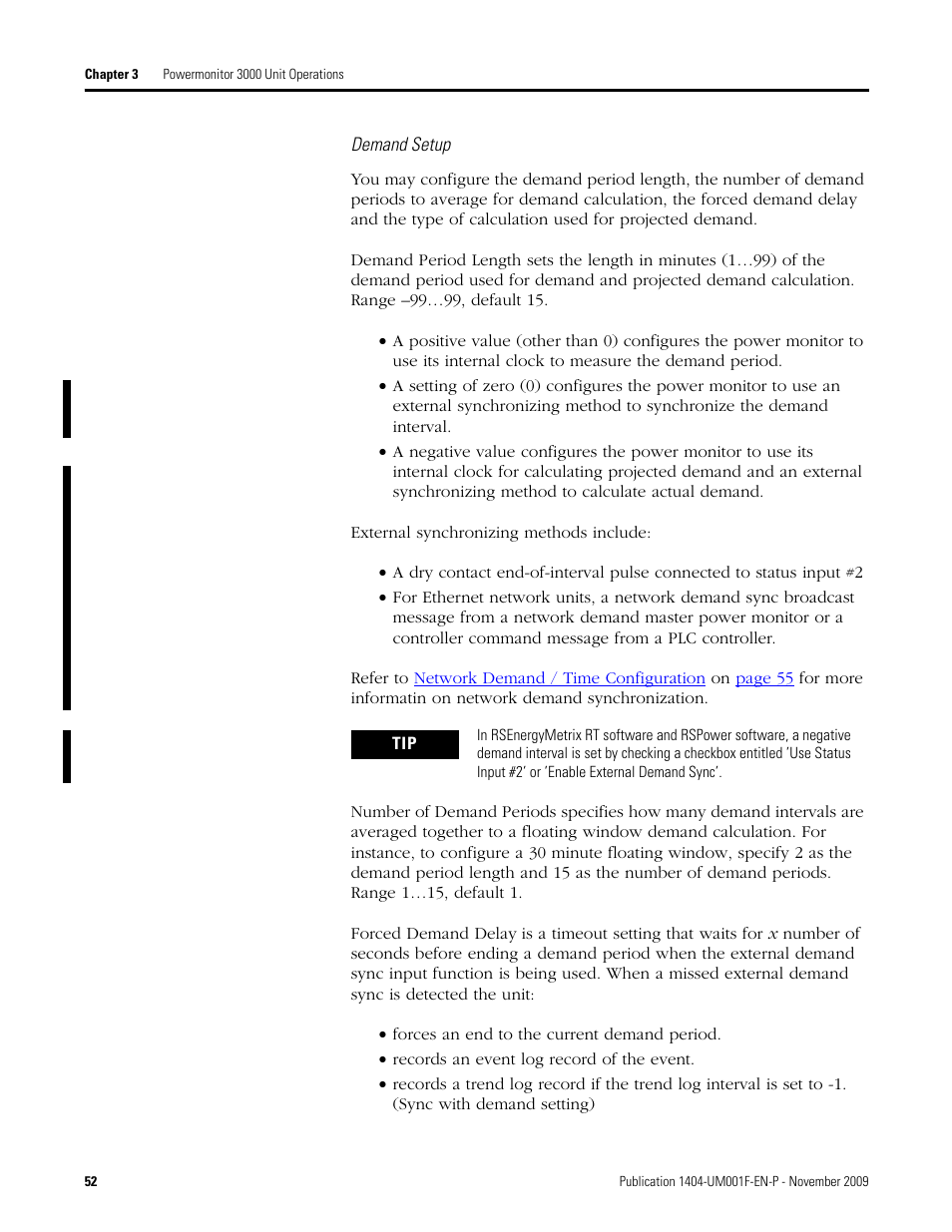 Rockwell Automation 1404-M4_M5_M6_M8 Powermonitor 3000 User Manual, Firmware rev. 3.0 or LATER User Manual | Page 52 / 356