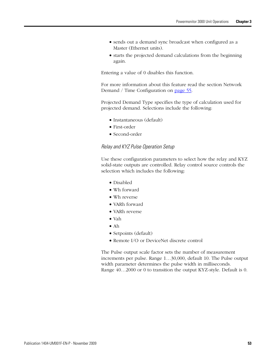 Rockwell Automation 1404-M4_M5_M6_M8 Powermonitor 3000 User Manual, Firmware rev. 3.0 or LATER User Manual | Page 53 / 356