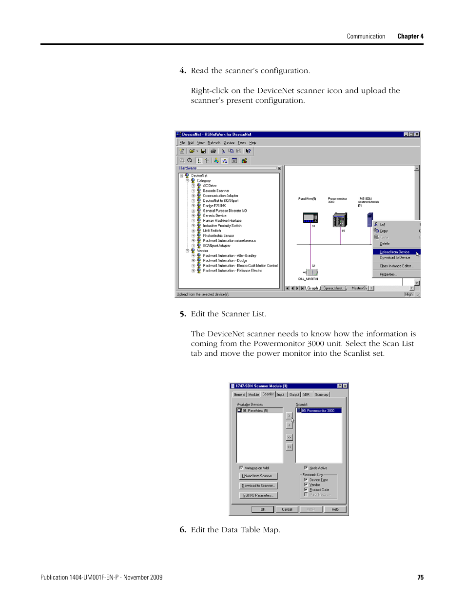 Rockwell Automation 1404-M4_M5_M6_M8 Powermonitor 3000 User Manual, Firmware rev. 3.0 or LATER User Manual | Page 75 / 356