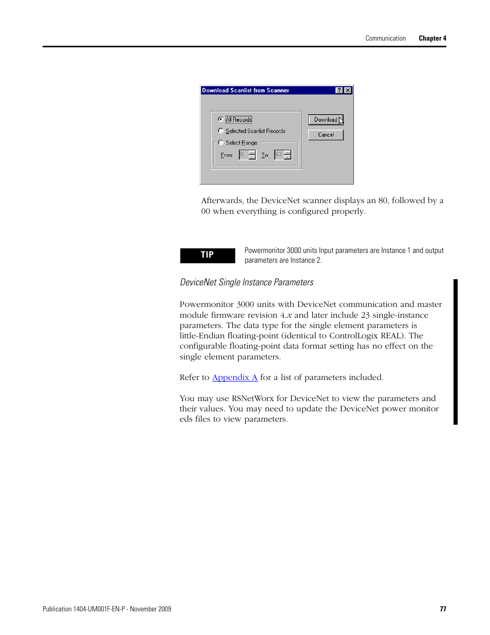 Rockwell Automation 1404-M4_M5_M6_M8 Powermonitor 3000 User Manual, Firmware rev. 3.0 or LATER User Manual | Page 77 / 356