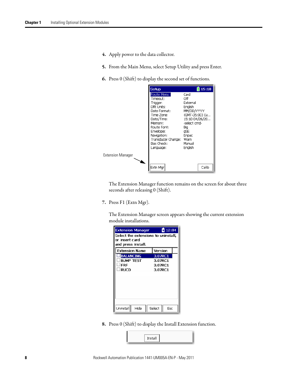 Rockwell Automation 1441-DYN25-MREC Time Recorder Extension Module for the Dynamix 2500 User Manual | Page 8 / 36