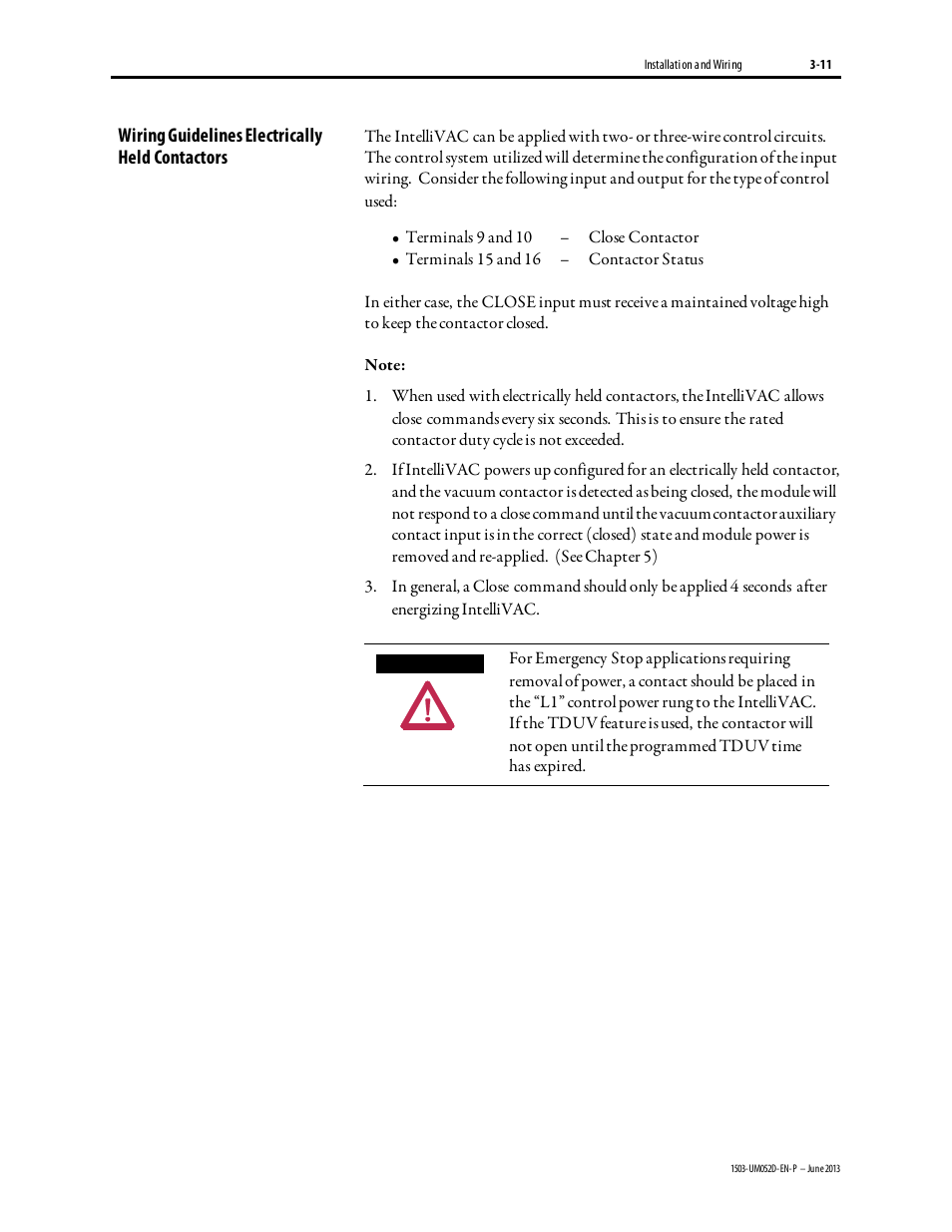 Rockwell Automation 1503 IntelliVAC Contactor Control Module - Series C and later User Manual | Page 24 / 53