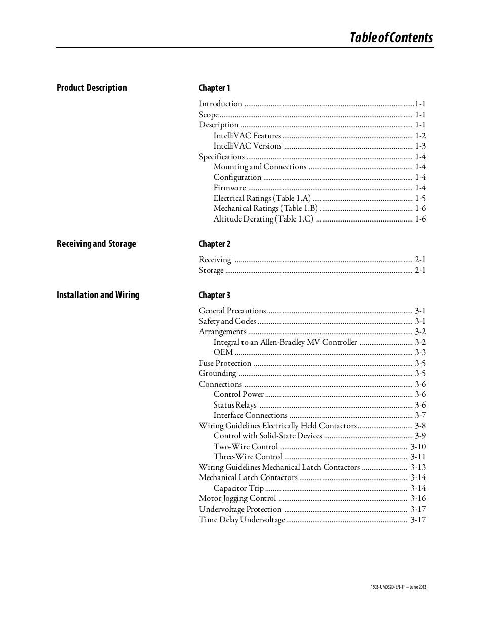 Rockwell Automation 1503 IntelliVAC Contactor Control Module - Series C and later User Manual | Page 3 / 53