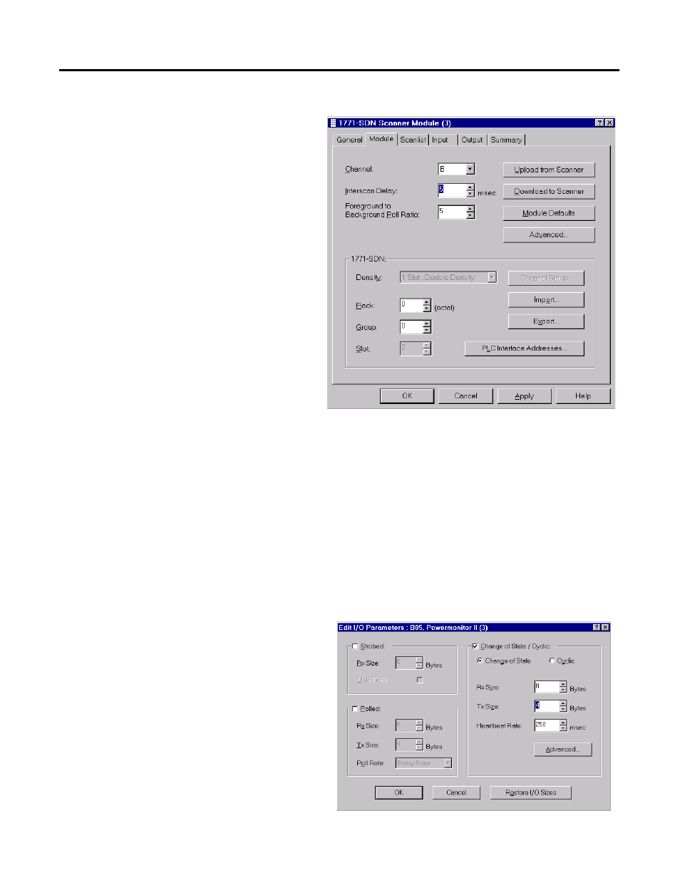 Change of state i/o messaging | Rockwell Automation 1403-NDNET DeviceNet Communications Card Installation Instructions User Manual | Page 25 / 142