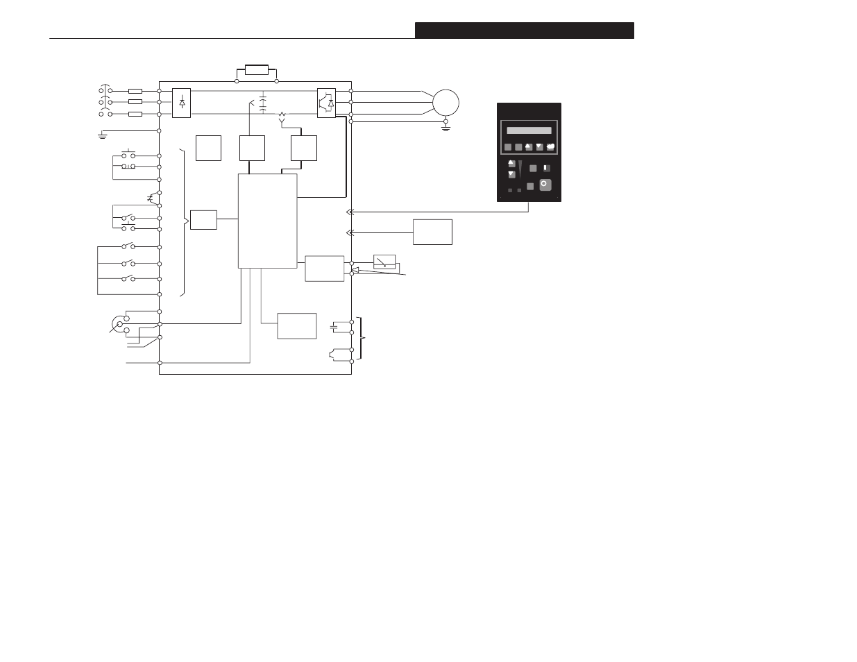 Appendix a, Block diagram | Rockwell Automation 1305 AC Drive, Series A and B, Firmware 4.xx-5.xx User Manual | Page 143 / 178