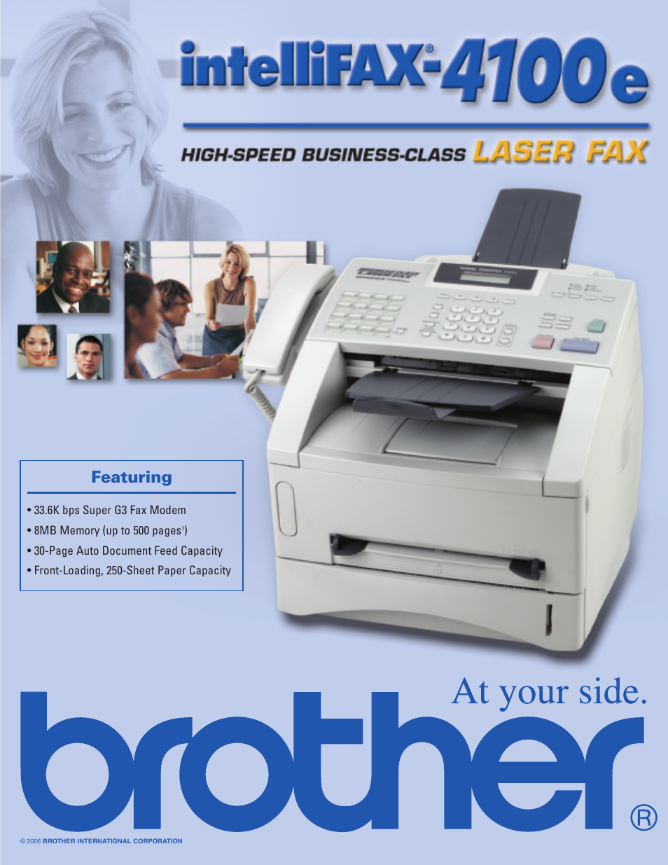 Brother IntelliFAX 4100e User Manual | 2 pages