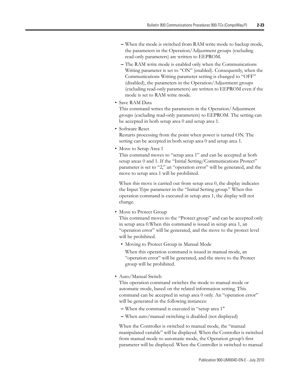 Rockwell Automation 900 Temperature Controller Communications Functions - Series B User Manual | Page 39 / 103