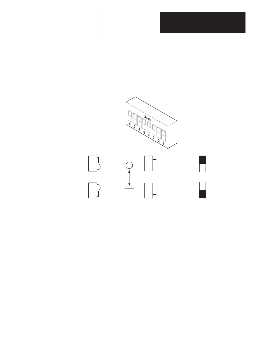 Configuration switches | Rockwell Automation 1203 Serial Communications Module Series A User Manual | Page 15 / 68