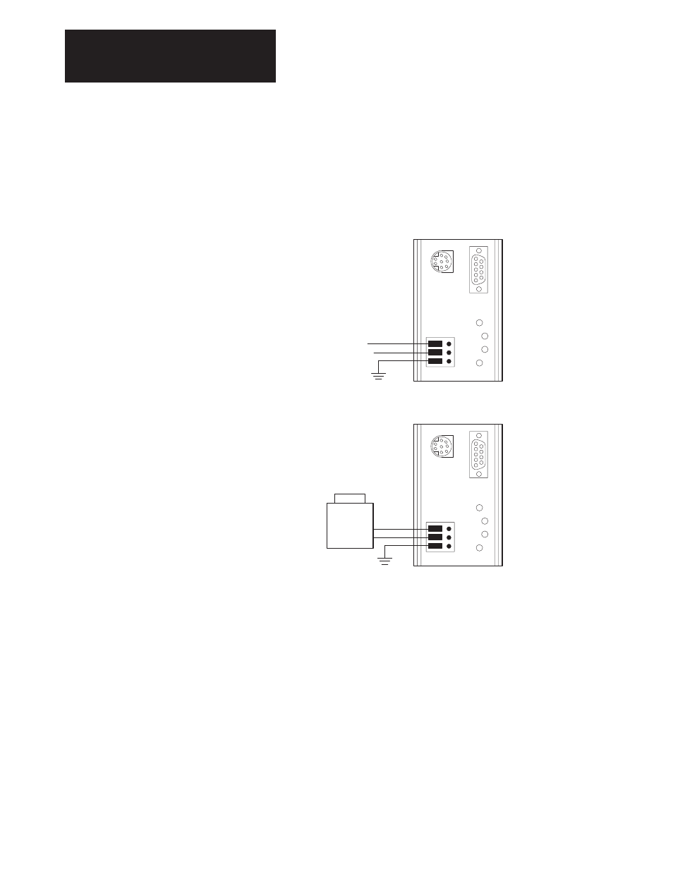 Power supply connections | Rockwell Automation 1203 Serial Communications Module Series A User Manual | Page 34 / 68