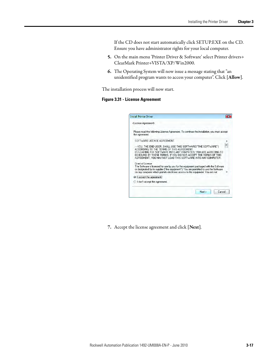 Rockwell Automation 1492-PRINT110_PRINT220 ClearMark Printer User Manual User Manual | Page 39 / 80