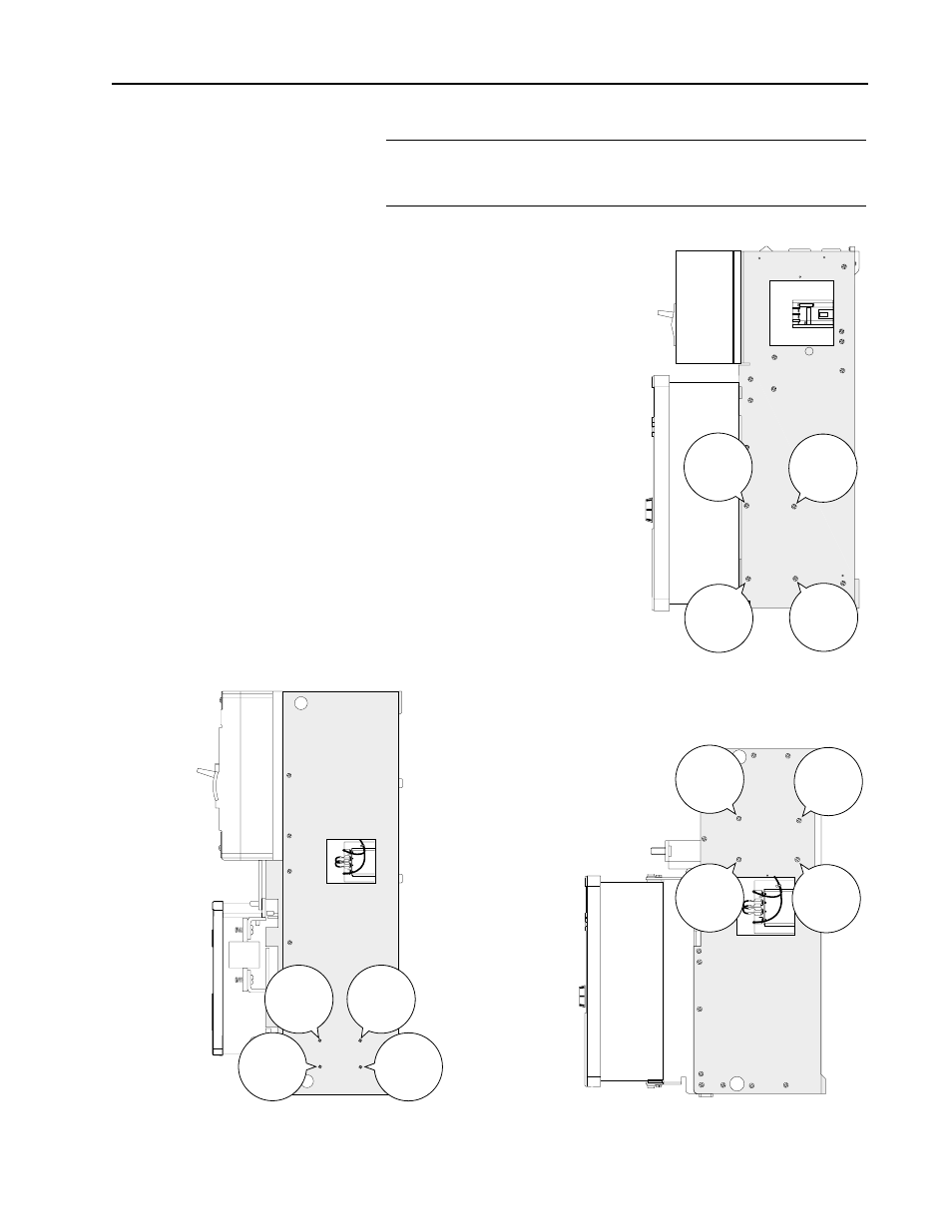 Installation, Outside right side panel 40-75hp drives | Rockwell Automation 1397 Enhanced Field Supply Csrd User Manual | Page 5 / 12