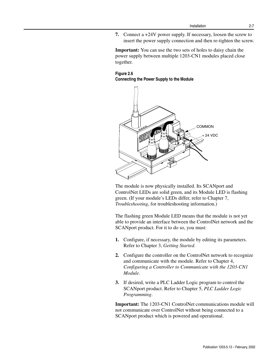 Rockwell Automation 1203-CN1 ControlNet Communications Module 1203-CN1 User Manual | Page 27 / 152