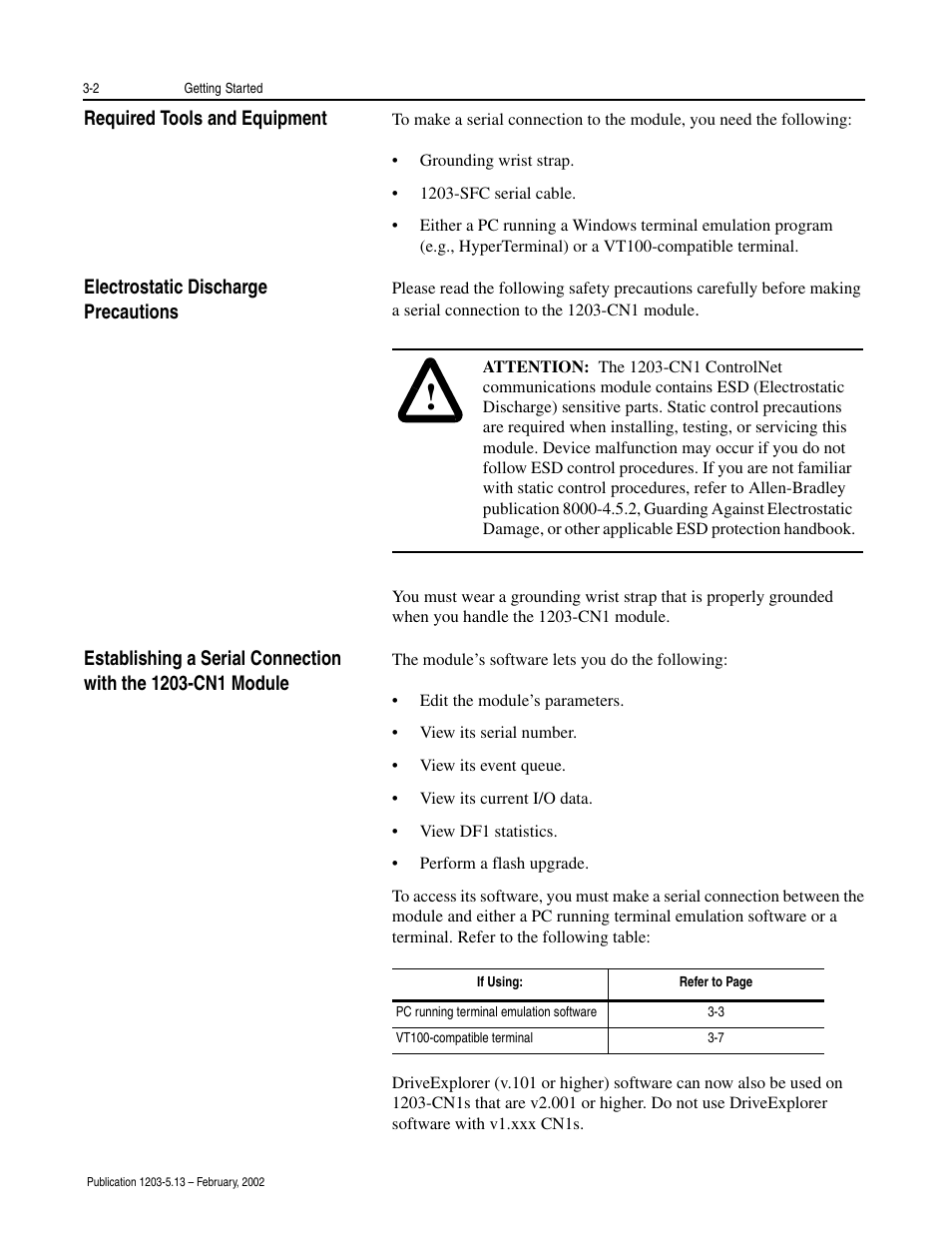 Rockwell Automation 1203-CN1 ControlNet Communications Module 1203-CN1 User Manual | Page 30 / 152