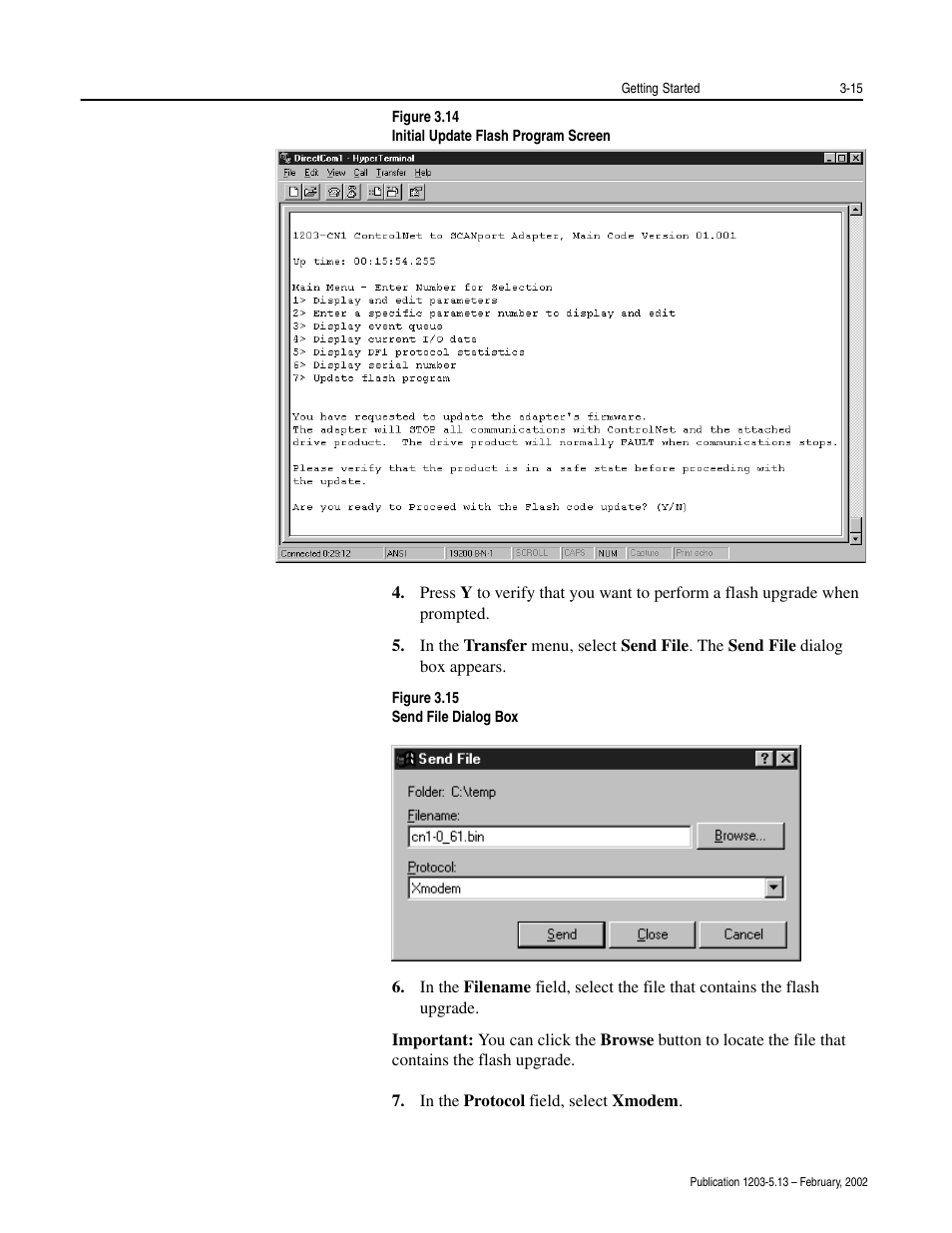 Rockwell Automation 1203-CN1 ControlNet Communications Module 1203-CN1 User Manual | Page 43 / 152