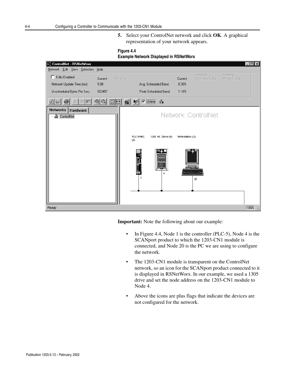 Rockwell Automation 1203-CN1 ControlNet Communications Module 1203-CN1 User Manual | Page 48 / 152