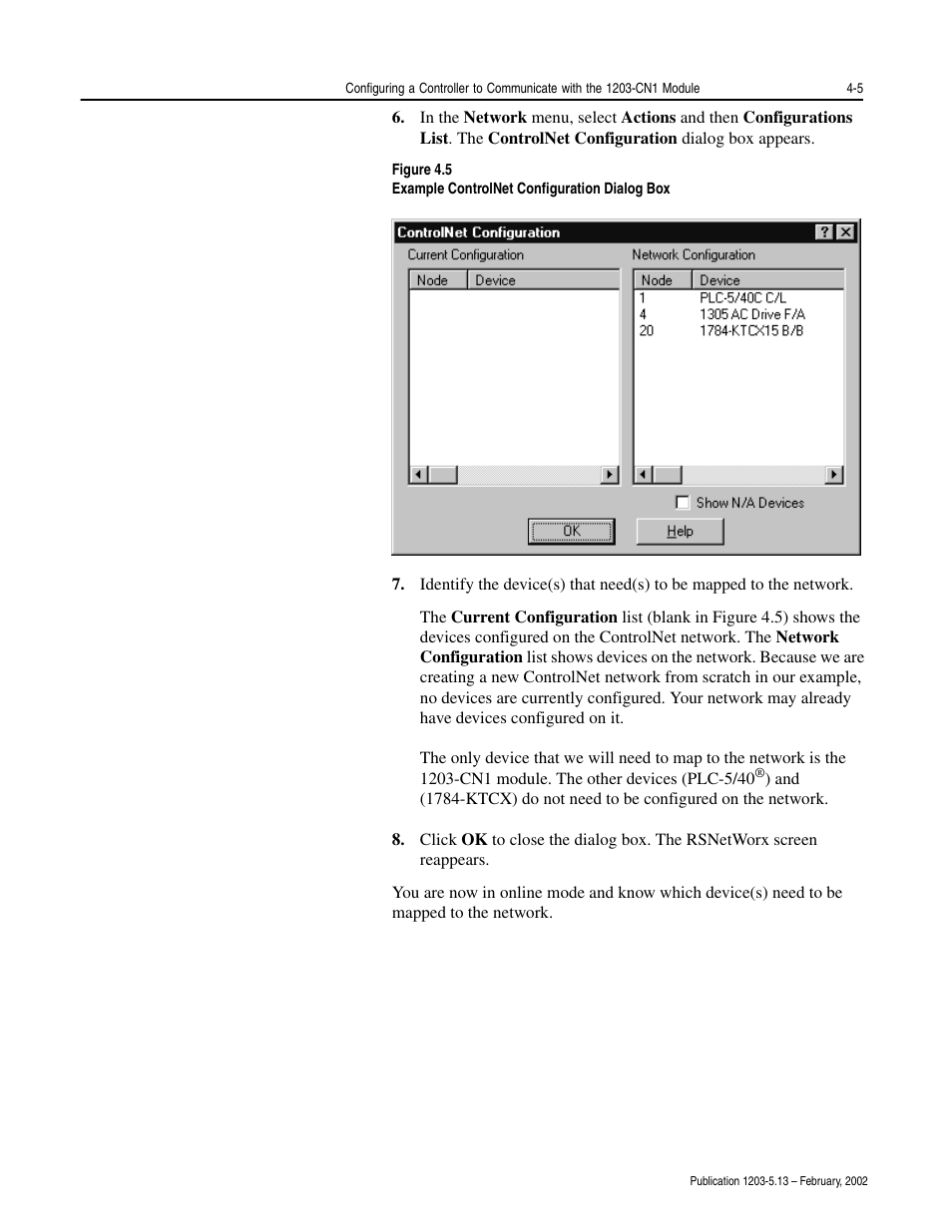 Rockwell Automation 1203-CN1 ControlNet Communications Module 1203-CN1 User Manual | Page 49 / 152