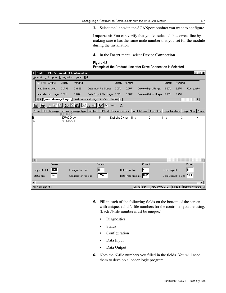 Rockwell Automation 1203-CN1 ControlNet Communications Module 1203-CN1 User Manual | Page 51 / 152