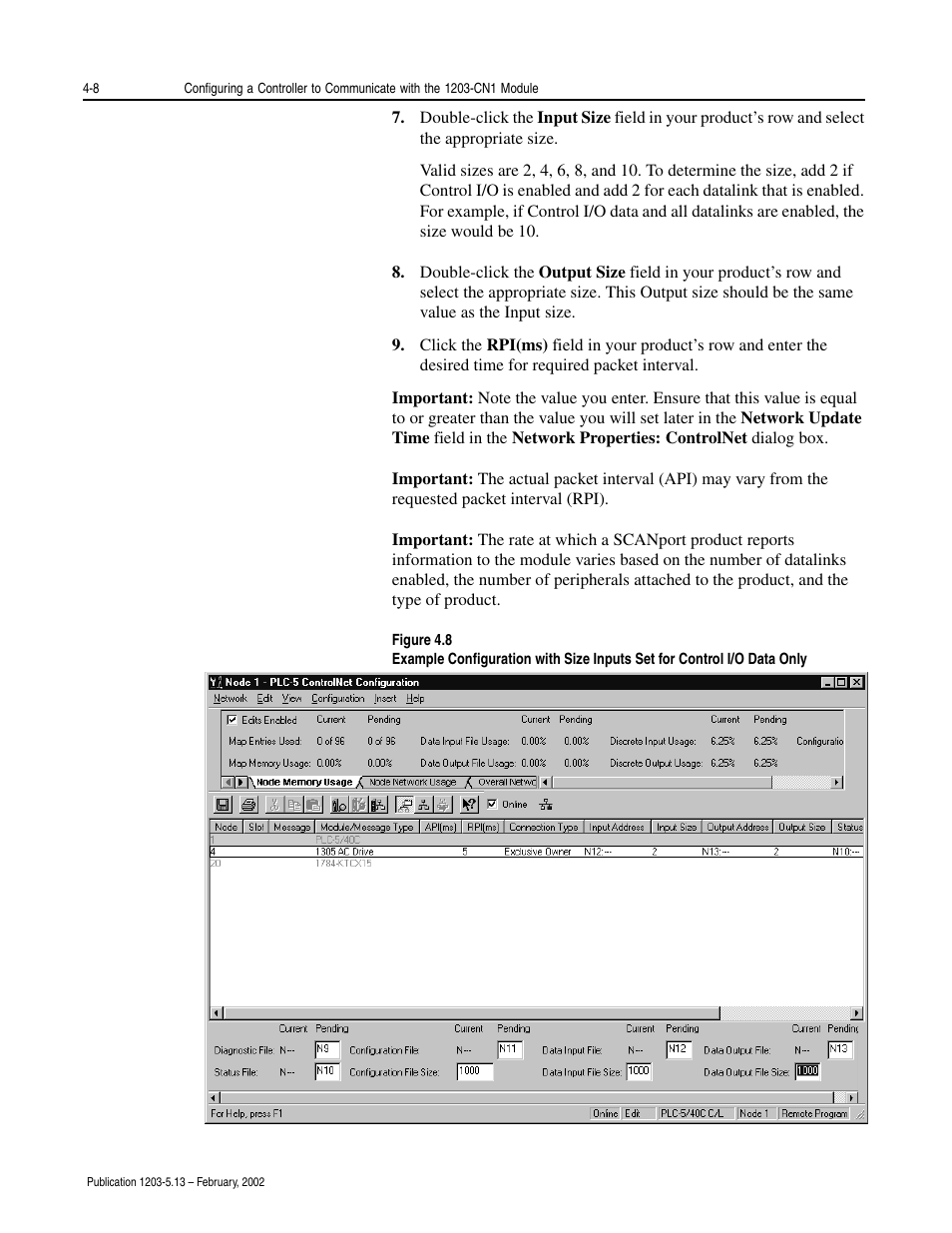 Rockwell Automation 1203-CN1 ControlNet Communications Module 1203-CN1 User Manual | Page 52 / 152