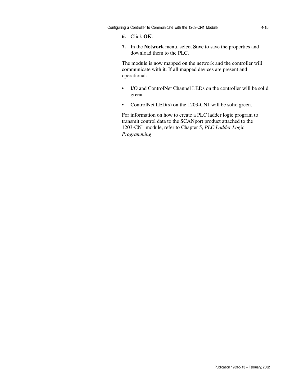 Rockwell Automation 1203-CN1 ControlNet Communications Module 1203-CN1 User Manual | Page 59 / 152