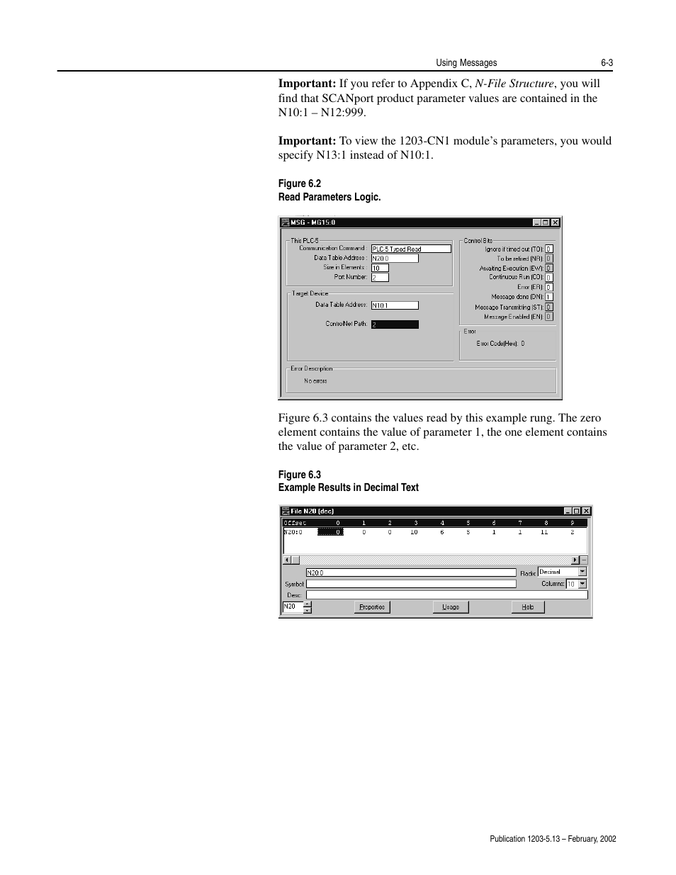 Figure 6.2), the | Rockwell Automation 1203-CN1 ControlNet Communications Module 1203-CN1 User Manual | Page 69 / 152
