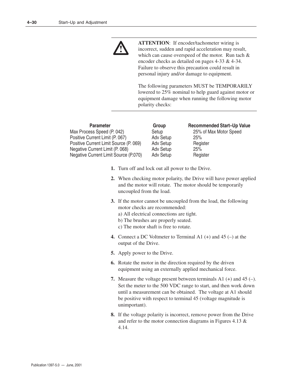 Rockwell Automation 1397 DC Drive Firmware 2.xx User Manual | Page 102 / 276