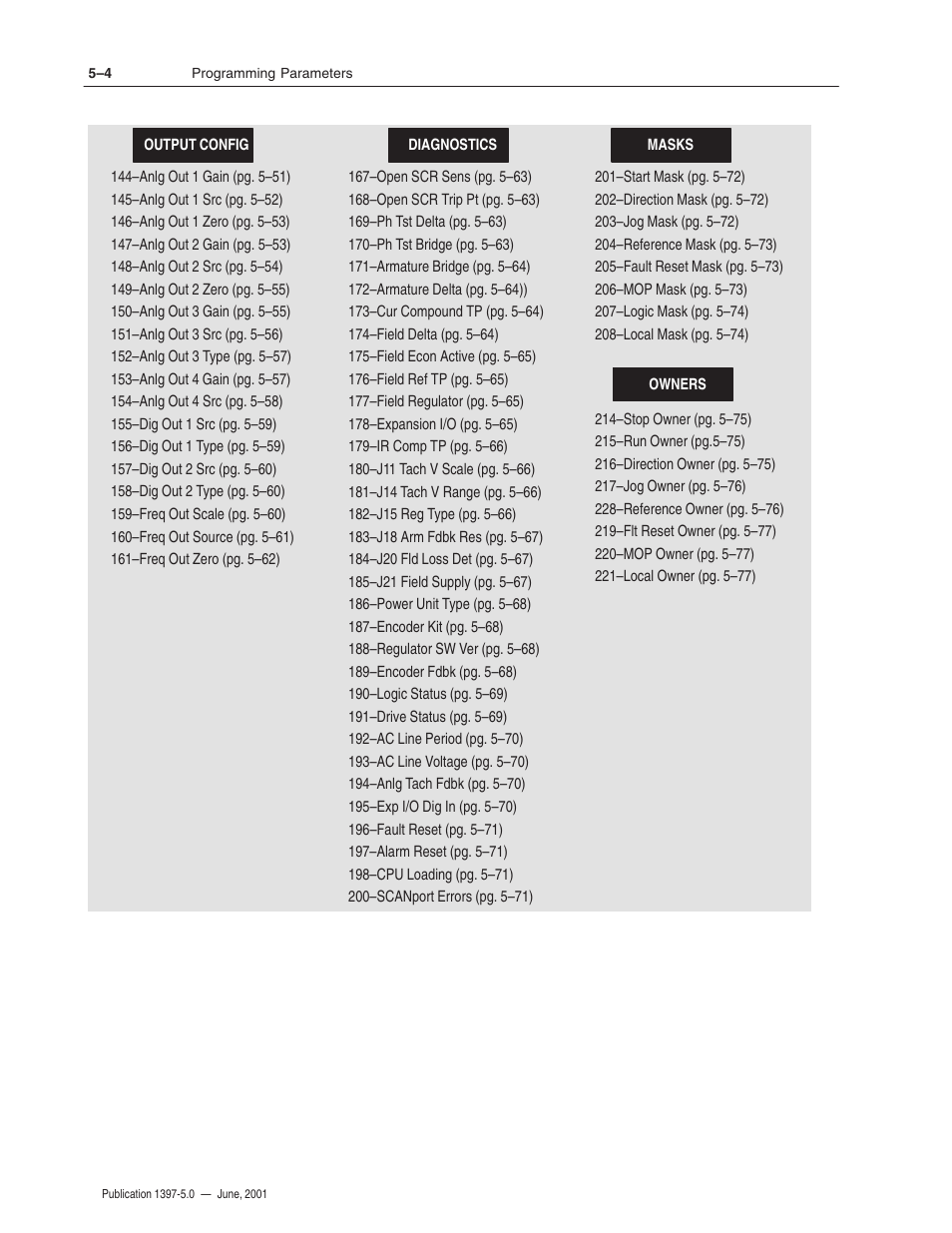 Rockwell Automation 1397 DC Drive Firmware 2.xx User Manual | Page 114 / 276