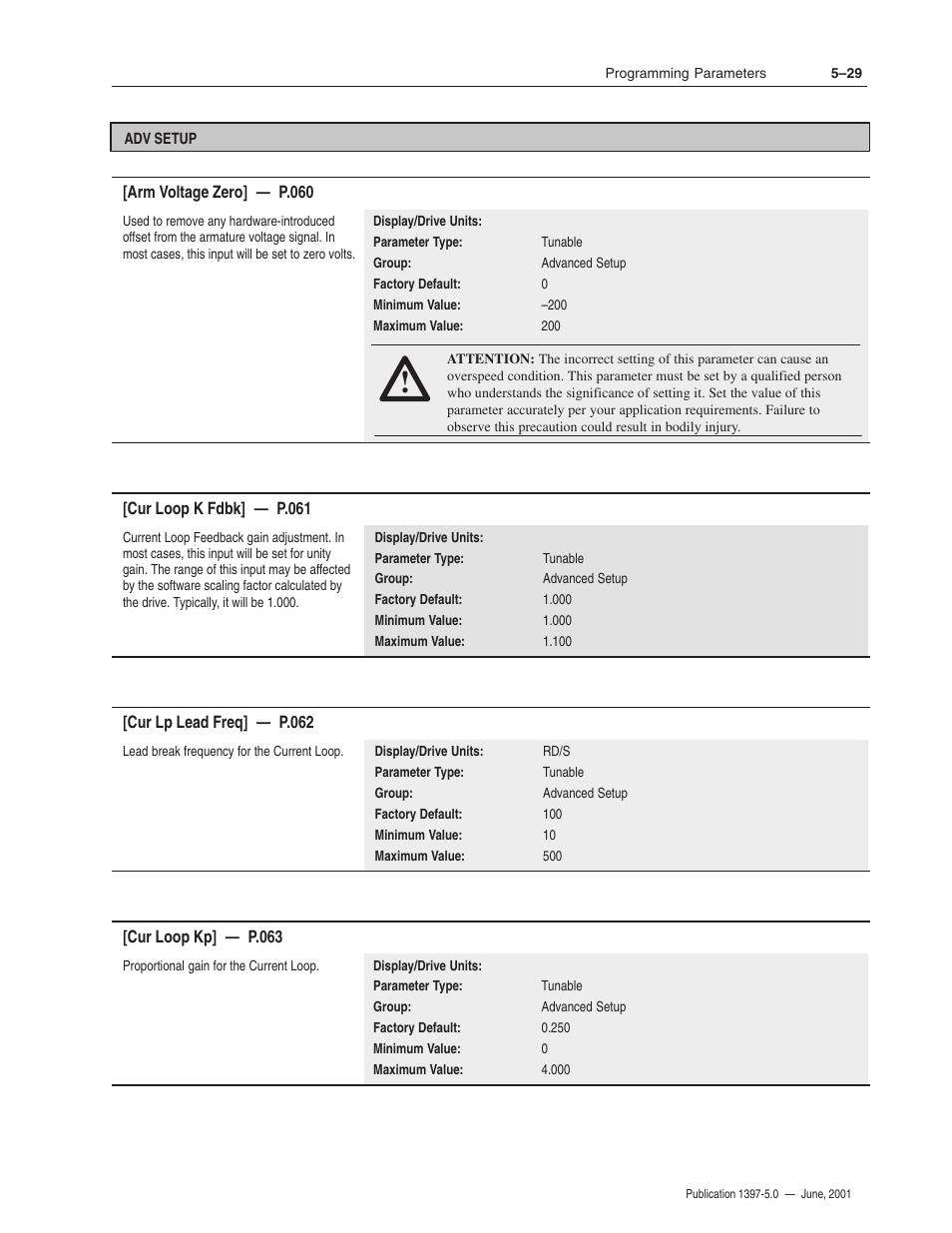 Rockwell Automation 1397 DC Drive Firmware 2.xx User Manual | Page 139 / 276