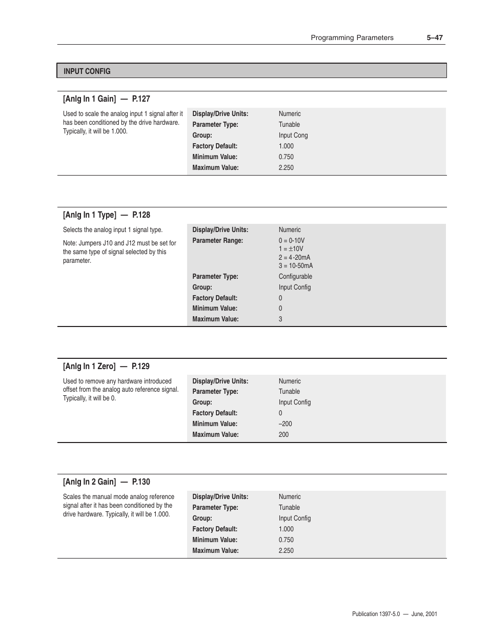 Rockwell Automation 1397 DC Drive Firmware 2.xx User Manual | Page 157 / 276
