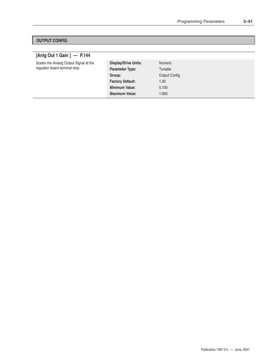 Rockwell Automation 1397 DC Drive Firmware 2.xx User Manual | Page 161 / 276