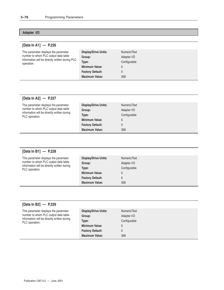 Rockwell Automation 1397 DC Drive Firmware 2.xx User Manual | Page 188 / 276