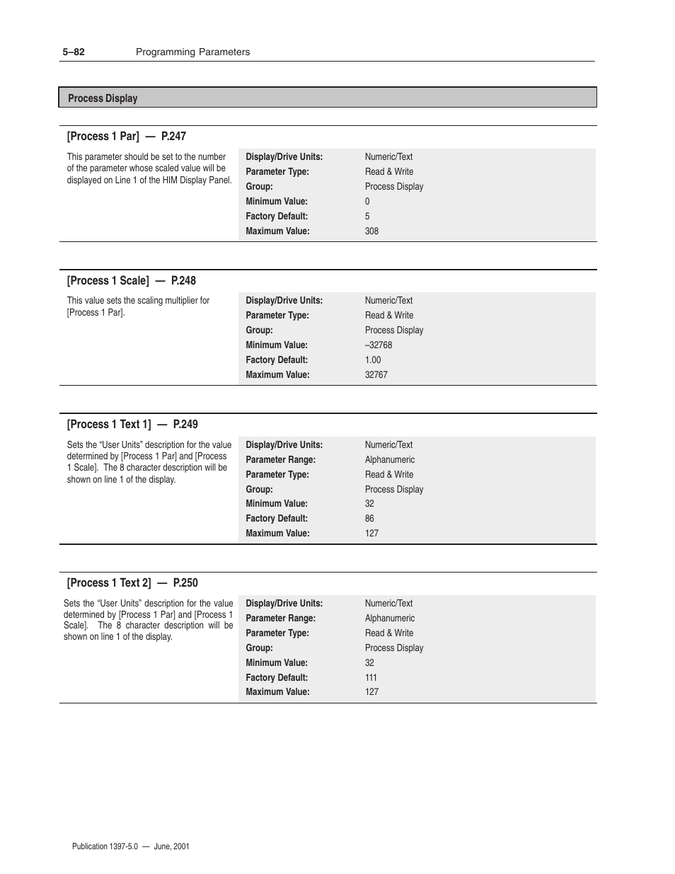 Rockwell Automation 1397 DC Drive Firmware 2.xx User Manual | Page 192 / 276
