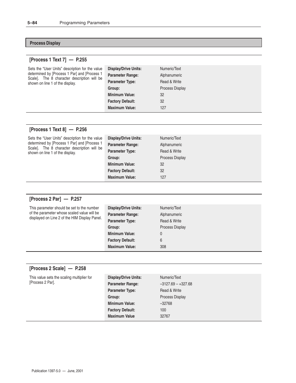Rockwell Automation 1397 DC Drive Firmware 2.xx User Manual | Page 194 / 276