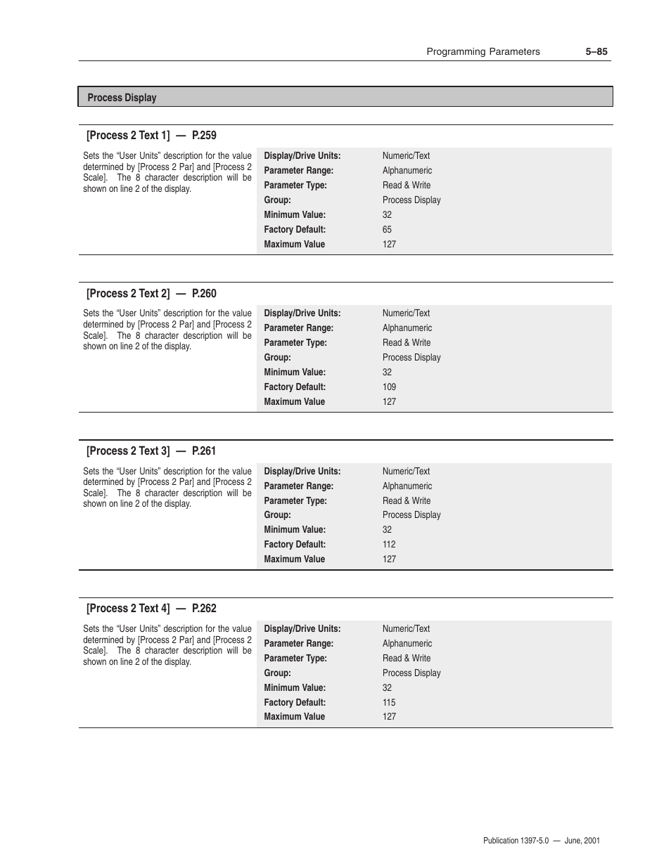 Rockwell Automation 1397 DC Drive Firmware 2.xx User Manual | Page 195 / 276