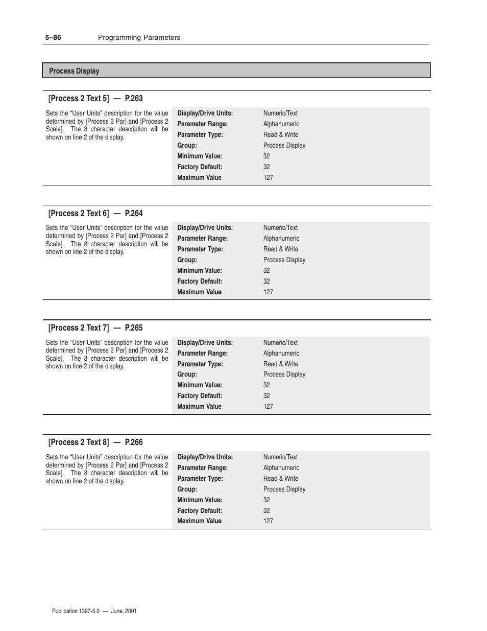 Rockwell Automation 1397 DC Drive Firmware 2.xx User Manual | Page 196 / 276