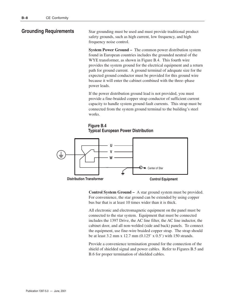 Grounding requirements | Rockwell Automation 1397 DC Drive Firmware 2.xx User Manual | Page 240 / 276