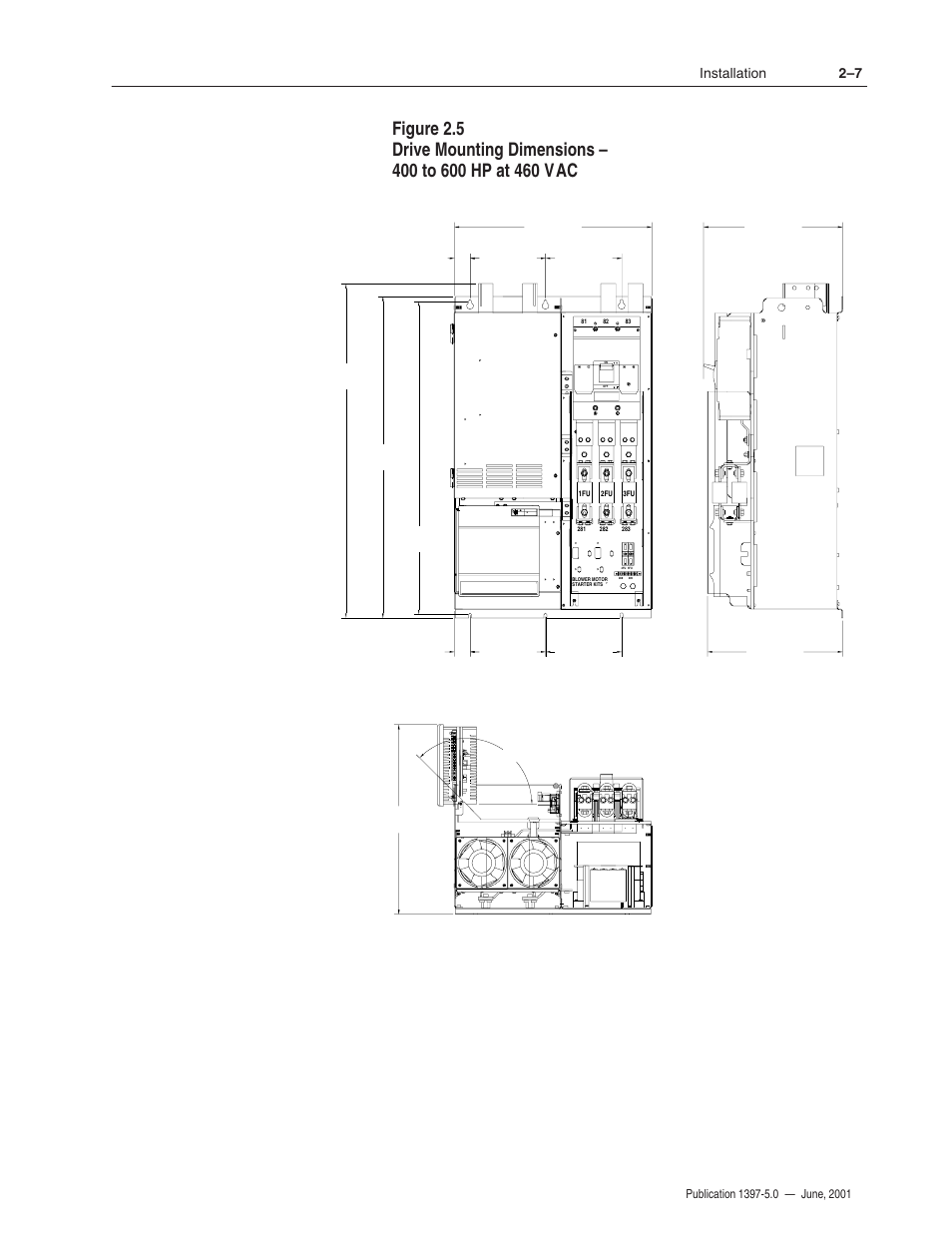 2–7 installation | Rockwell Automation 1397 DC Drive Firmware 2.xx User Manual | Page 25 / 276