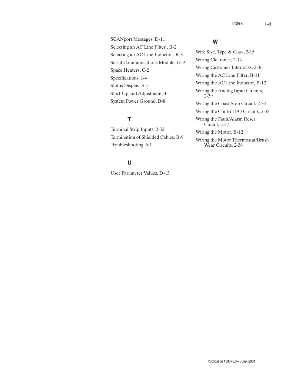 Rockwell Automation 1397 DC Drive Firmware 2.xx User Manual | Page 273 / 276
