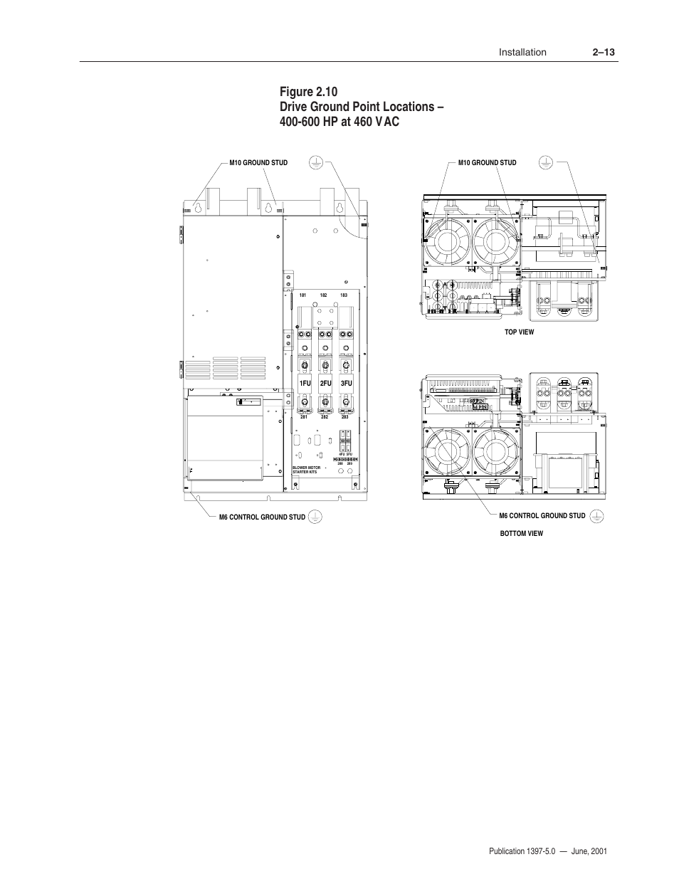 2–13 installation | Rockwell Automation 1397 DC Drive Firmware 2.xx User Manual | Page 31 / 276