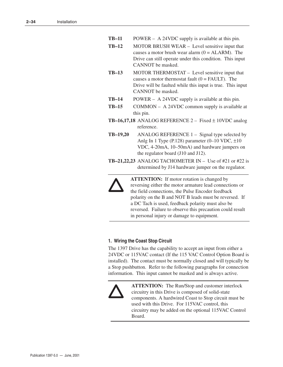 Rockwell Automation 1397 DC Drive Firmware 2.xx User Manual | Page 52 / 276