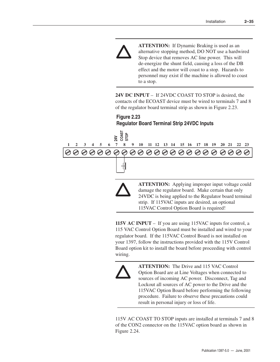 Rockwell Automation 1397 DC Drive Firmware 2.xx User Manual | Page 53 / 276