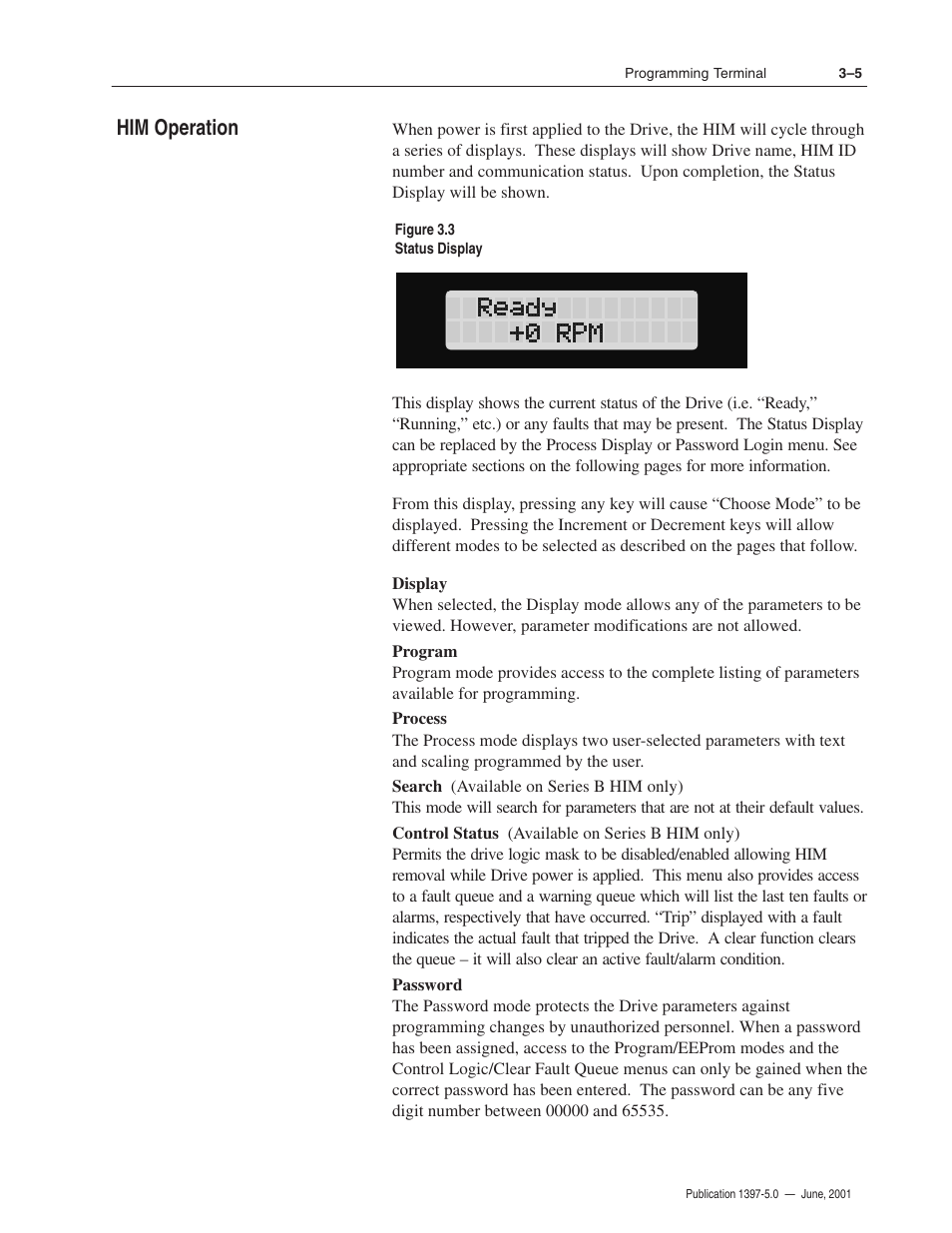 Him operation | Rockwell Automation 1397 DC Drive Firmware 2.xx User Manual | Page 63 / 276