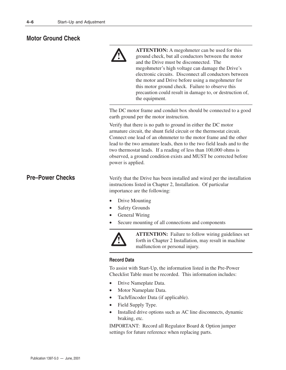 Rockwell Automation 1397 DC Drive Firmware 2.xx User Manual | Page 78 / 276