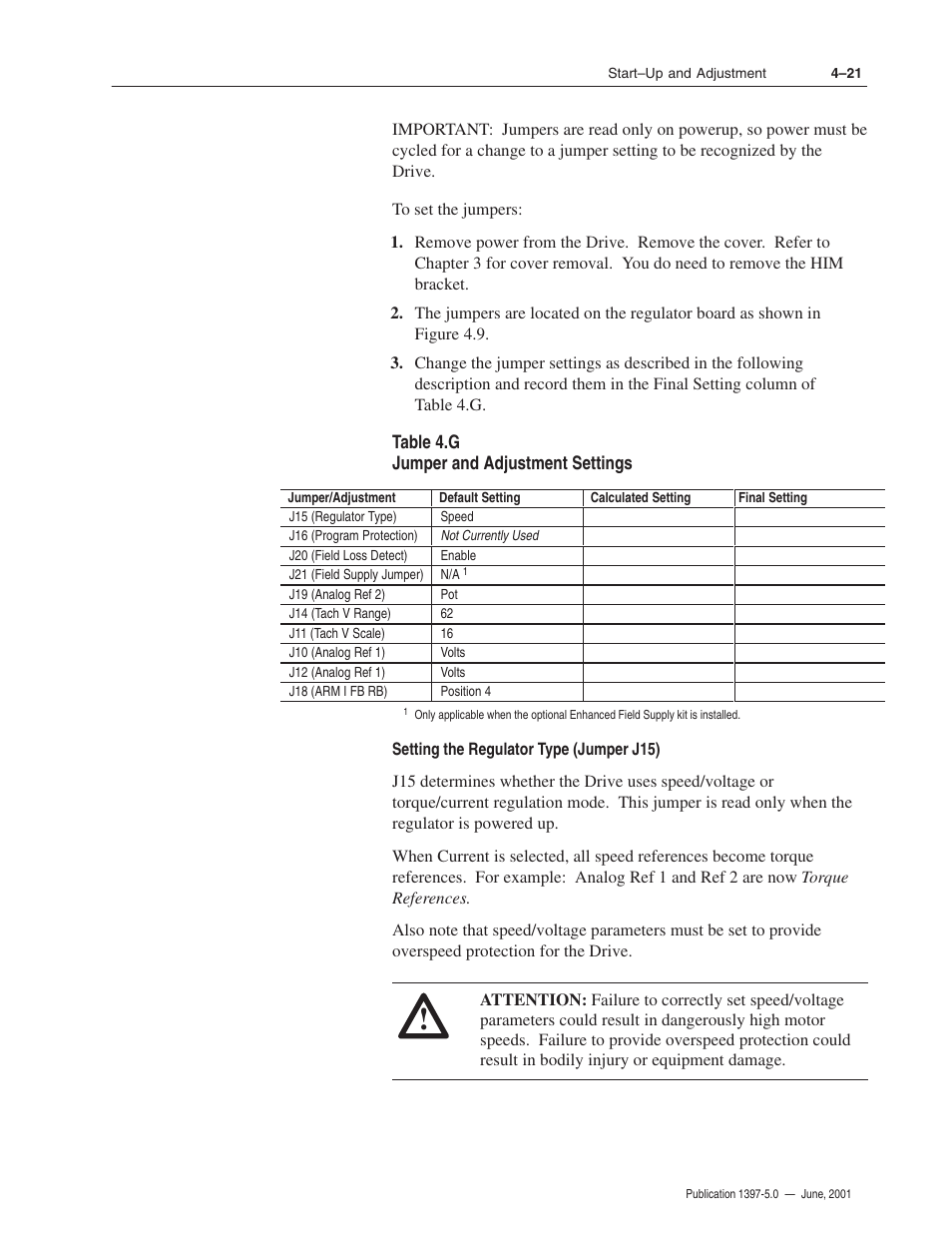 Rockwell Automation 1397 DC Drive Firmware 2.xx User Manual | Page 93 / 276