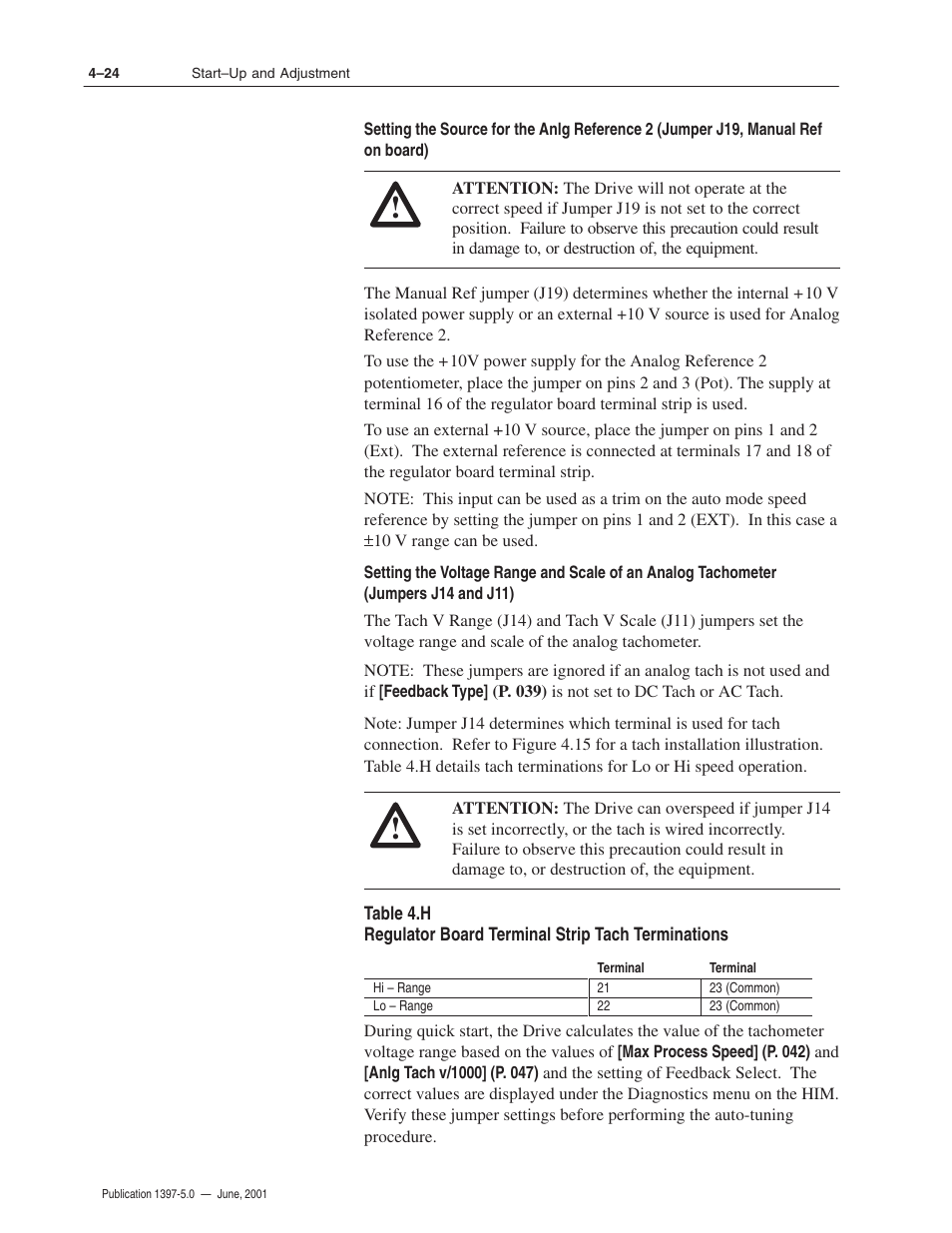 Rockwell Automation 1397 DC Drive Firmware 2.xx User Manual | Page 96 / 276