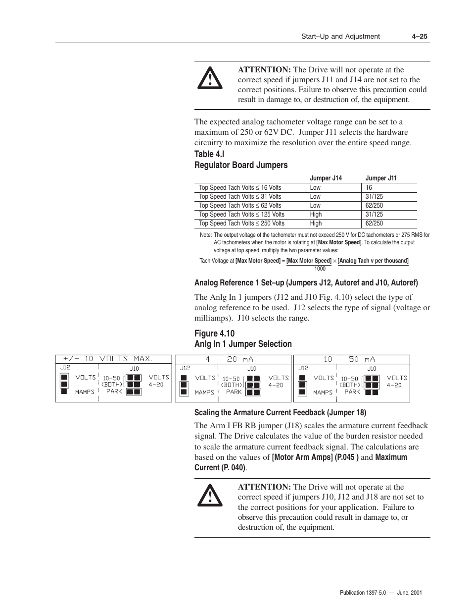 Rockwell Automation 1397 DC Drive Firmware 2.xx User Manual | Page 97 / 276