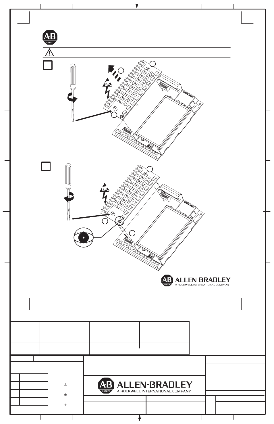 Rockwell Automation 1336 L Card Replacement User Manual | 1 page