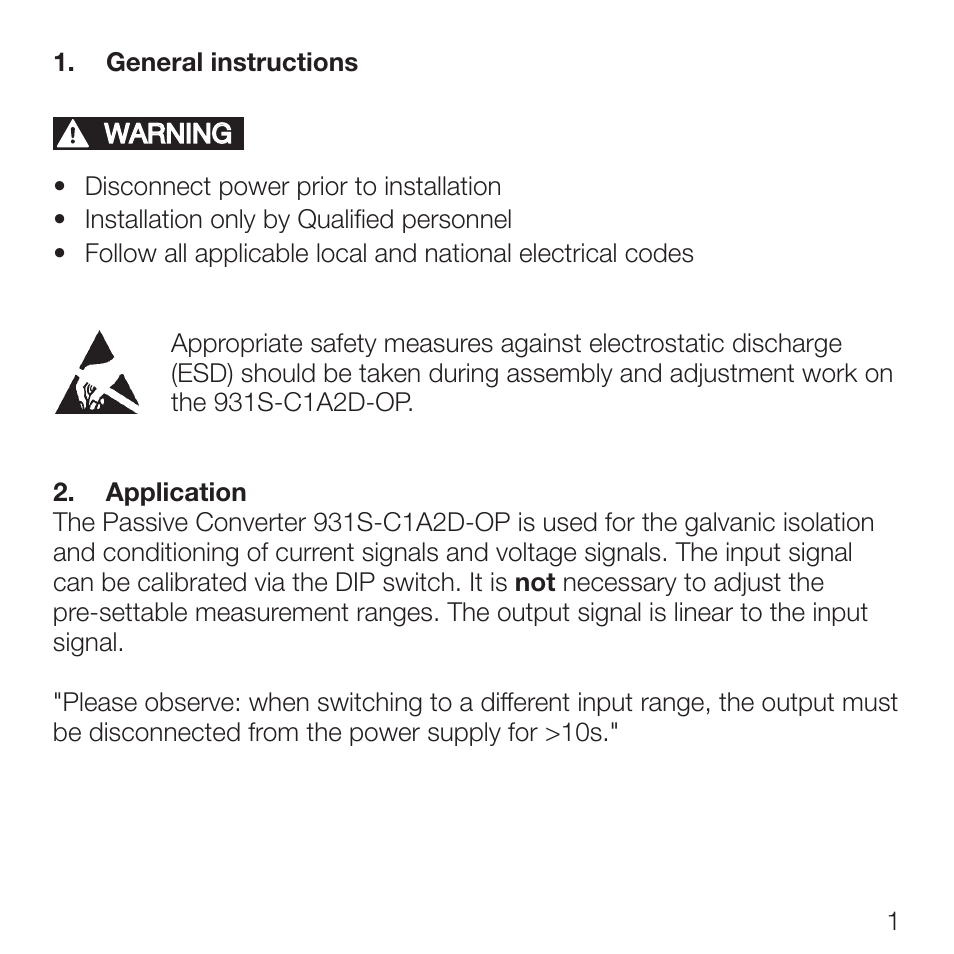 Rockwell Automation 931S-C1A2D-OP Passive Isolator User Manual | Page 2 / 16