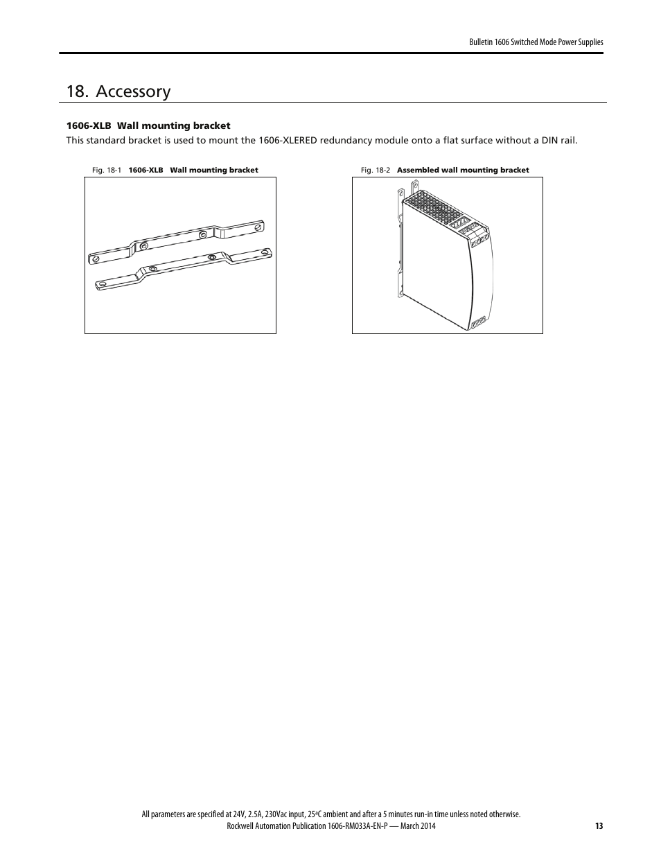 Accessory | Rockwell Automation 1606-XLERED Power Supply Reference Manual User Manual | Page 13 / 20