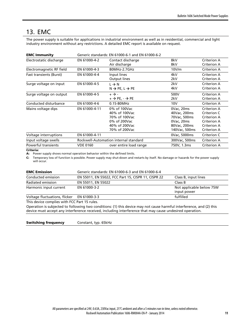 Rockwell Automation 1606-XLP15E Power Supply Reference Manual User Manual | Page 11 / 24